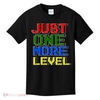 Just One More Level Funny Video Gamer Kids T-Shirt thumb 0