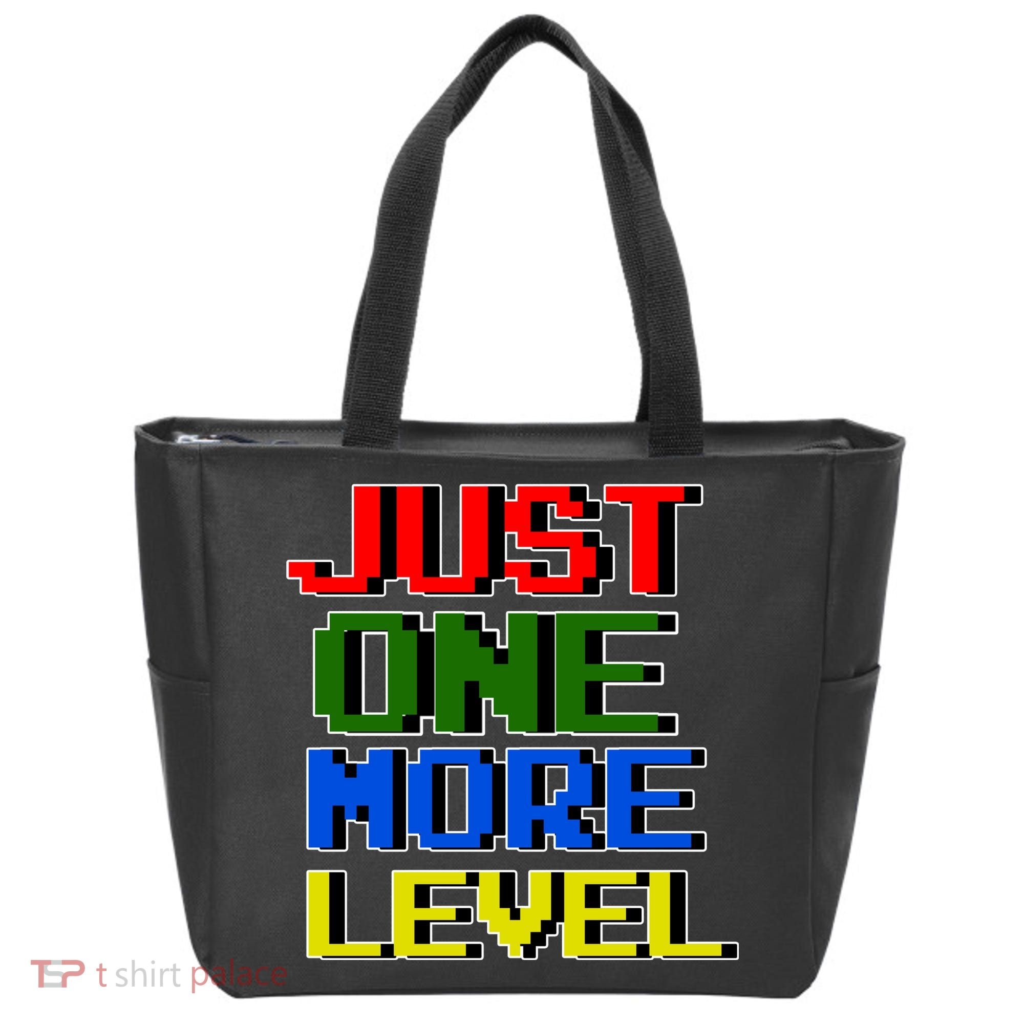 Just One More Level Funny Video Gamer Tote Bag