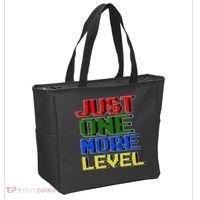 Just One More Level Funny Video Gamer Tote Bag thumb 2