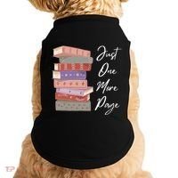 Just One More Page Book Reading Novels Funny Books Doggie Tank thumb 0