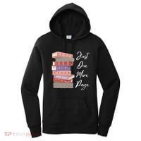 Just One More Page Book Reading Novels Funny Books Women's Hoodie thumb 0