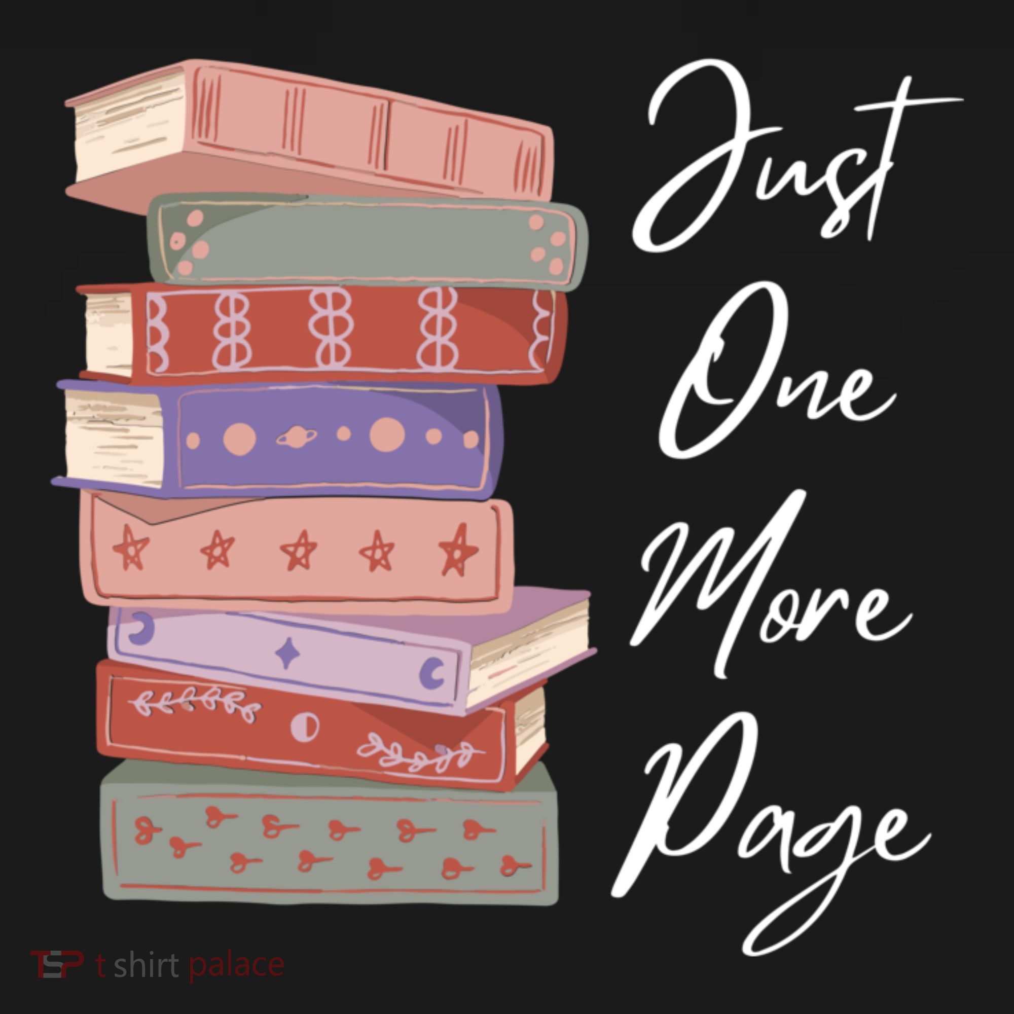 Just One More Page Book Reading Novels Funny Books Women's Hoodie