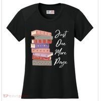 Just One More Page Book Reading Novels Funny Books Women's Cooling Performance Crew T-Shirt thumb 0