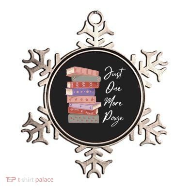 Just One More Page Book Reading Novels Funny Books Ornament