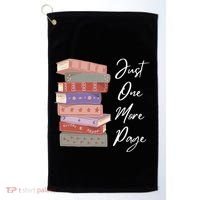 Just One More Page Book Reading Novels Funny Books Golf Towel thumb 0