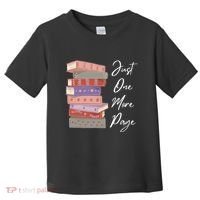 Just One More Page Book Reading Novels Funny Books Toddler T-Shirt thumb 0
