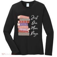 Just One More Page Book Reading Novels Funny Books Women's Long Sleeve Shirt thumb 0