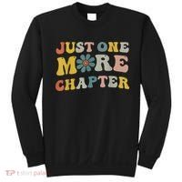 Just One More Chapter Bookworm Book Lover Nerd Reading Fun Sweatshirt thumb 0