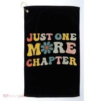 Just One More Chapter Bookworm Book Lover Nerd Reading Fun Golf Towel thumb 0