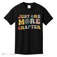 Just One More Chapter Bookworm Book Lover Nerd Reading Fun Kids T-Shirt thumb 0