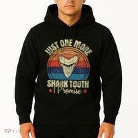 Just One More Shark Tooth I Promise Retro Fossil Hoodie thumb 2