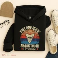 Just One More Shark Tooth I Promise Retro Fossil Hoodie thumb 4