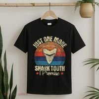 Just One More Shark Tooth I Promise Retro Fossil T-Shirt thumb 2