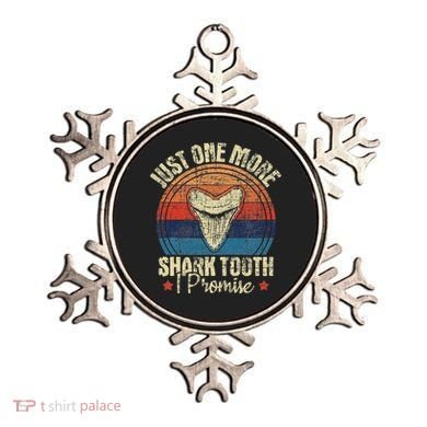Just One More Shark Tooth I Promise Retro Fossil Ornament