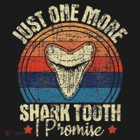 Just One More Shark Tooth I Promise Retro Fossil Baby Bodysuit thumb 2