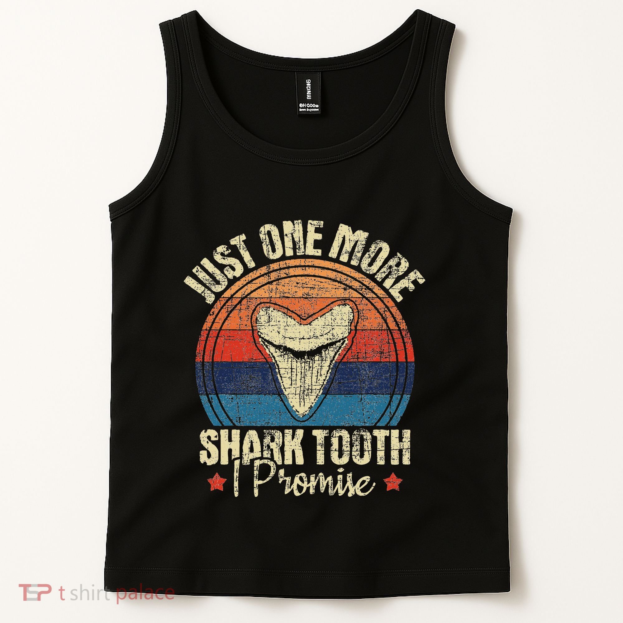 Just One More Shark Tooth I Promise Retro Fossil Tank Top