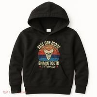 Just One More Shark Tooth I Promise Retro Fossil Kids Hoodie thumb 0