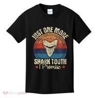 Just One More Shark Tooth I Promise Retro Fossil Kids T-Shirt thumb 0