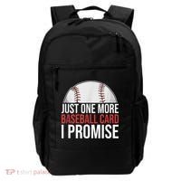 Just One More Baseball Card I Promise For Baseball Fan Backpack thumb 0