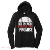 Just One More Baseball Card I Promise For Baseball Fan Women's Hoodie thumb 0