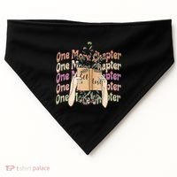 Just One More Chapter Bookworm Book Lover Nerd Reading Gift USA-Made Doggie Bandana thumb 0