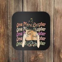 Just One More Chapter Bookworm Book Lover Nerd Reading Gift Coaster thumb 0