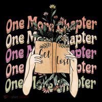 Just One More Chapter Bookworm Book Lover Nerd Reading Gift Women's Hoodie thumb 2