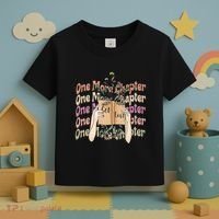 Just One More Chapter Bookworm Book Lover Nerd Reading Gift Toddler T-Shirt thumb 3