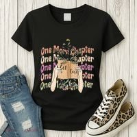 Just One More Chapter Bookworm Book Lover Nerd Reading Gift Women's T-Shirt thumb 3