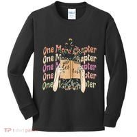 Just One More Chapter Bookworm Book Lover Nerd Reading Gift Kids Long Sleeve Shirt thumb 0