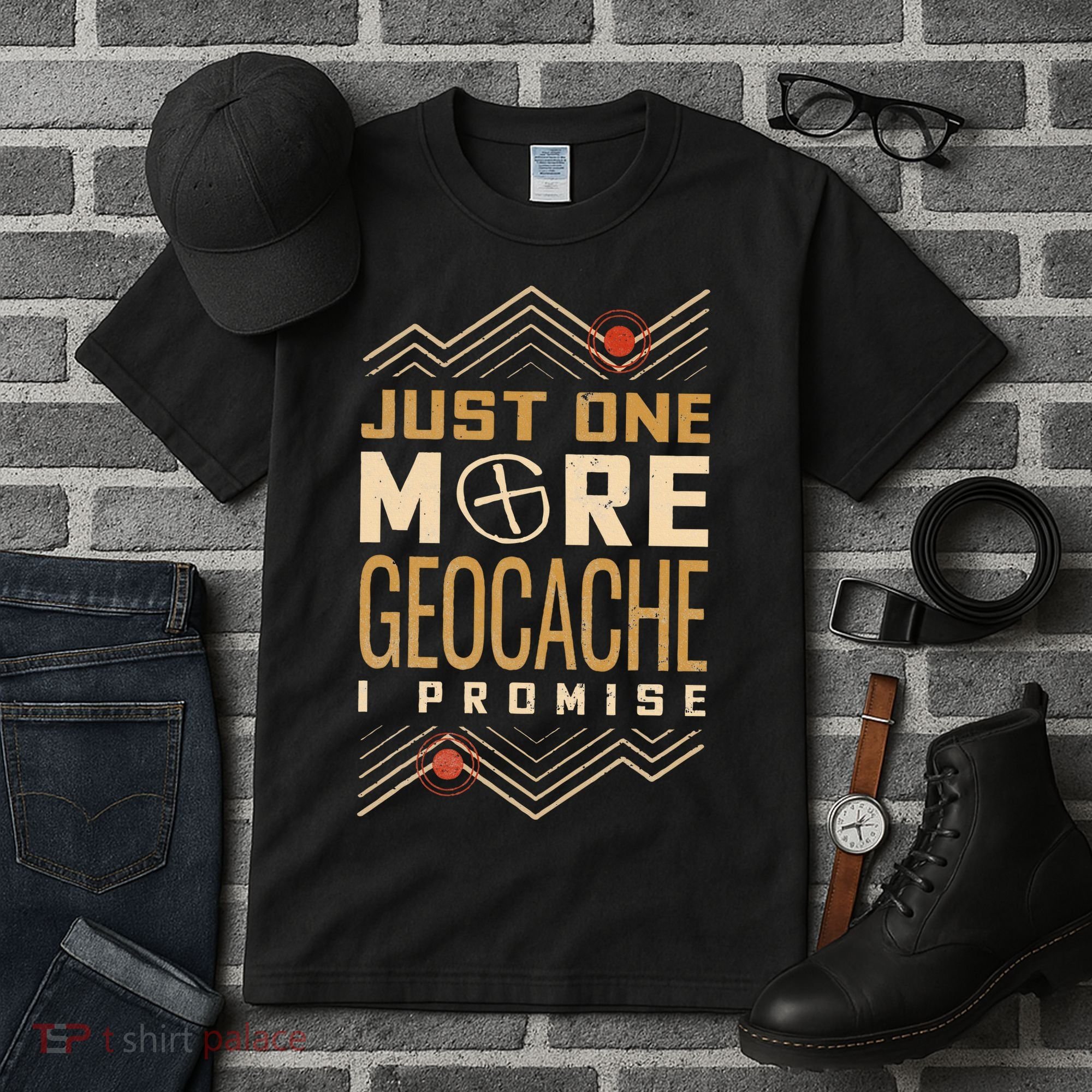 Just One More Geocache I Promise Tall T-Shirt