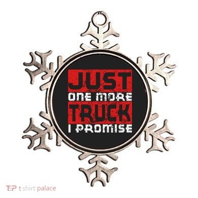 Just One More Truck I Promise Funny Distressed Ornament