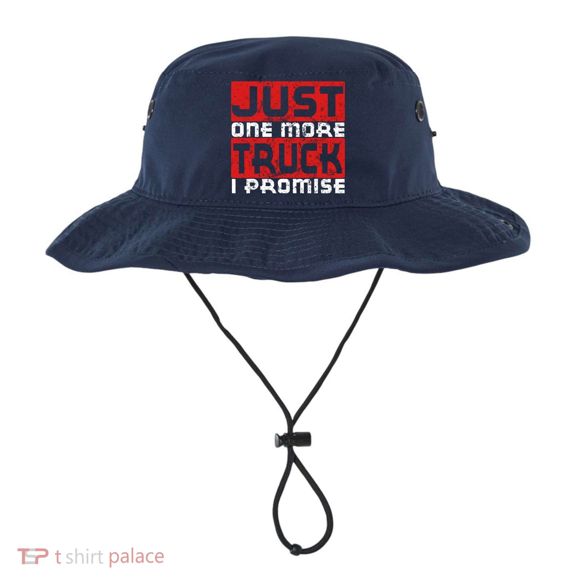 Just One More Truck I Promise Funny Distressed Bucket Hat