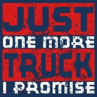 Just One More Truck I Promise Funny Distressed Women's Hoodie thumb 2