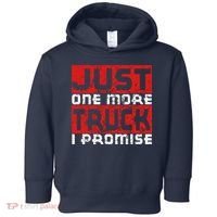 Just One More Truck I Promise Funny Distressed Toddler Hoodie thumb 0