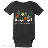 Just One More Plant Gardening Funny Plant Lady Lover Baby Bodysuit thumb 0
