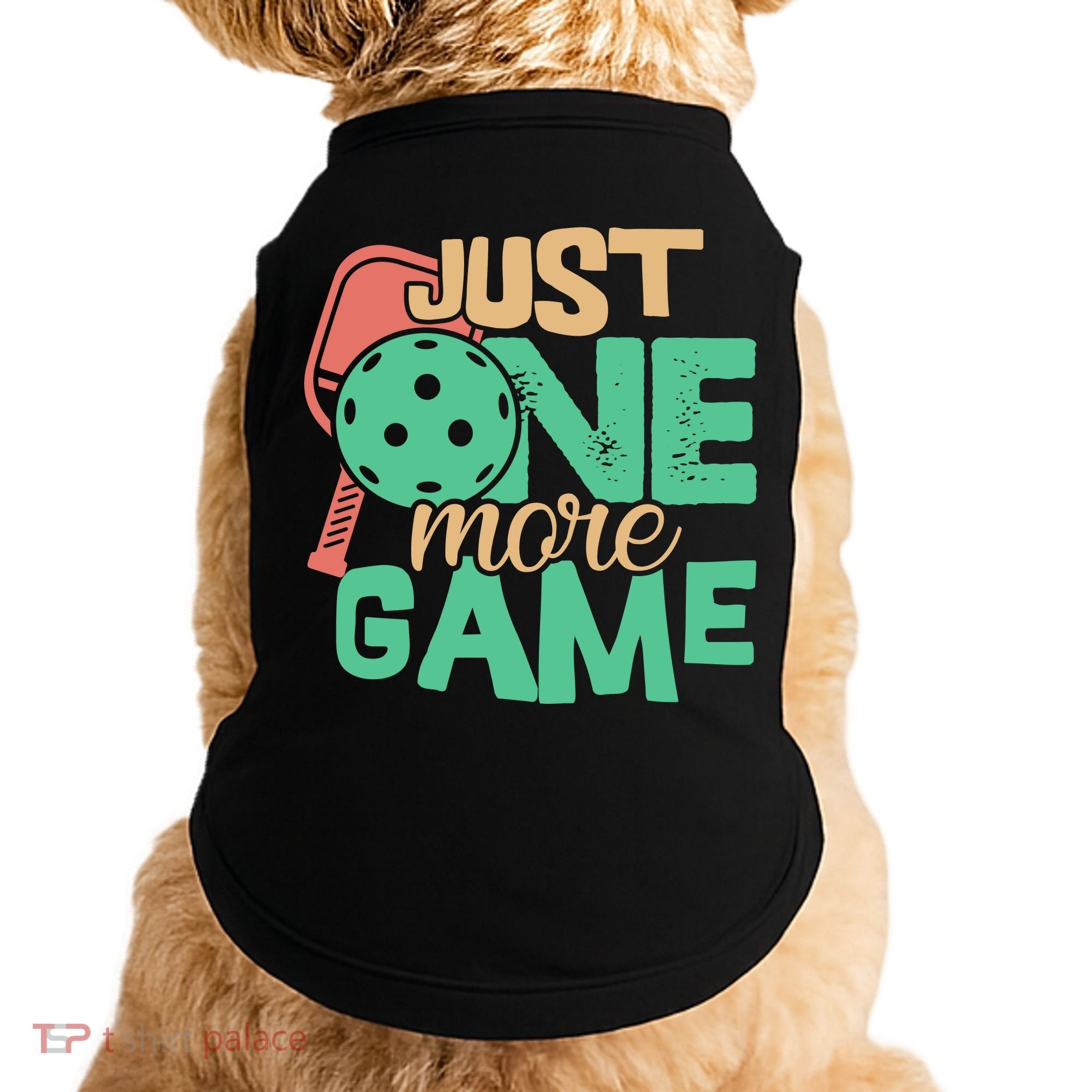 Just One More Game Pickleball Gift For Team Sport Doggie Tank