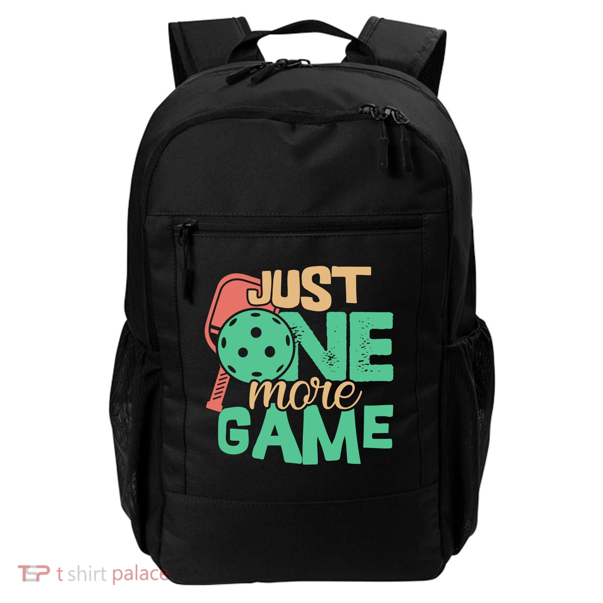 Just One More Game Pickleball Gift For Team Sport Backpack