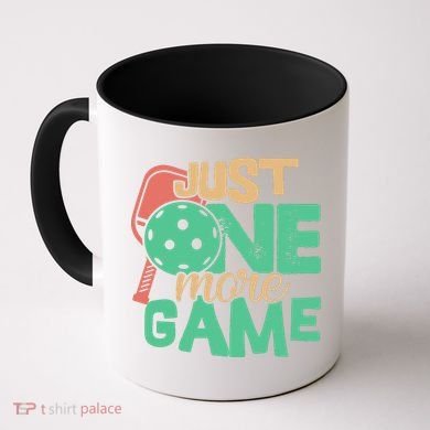 Just One More Game Pickleball Gift For Team Sport Coffee Mug