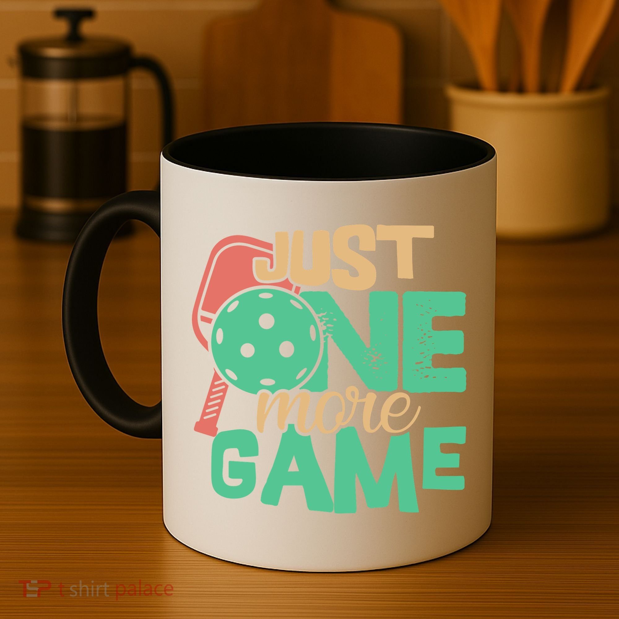 Just One More Game Pickleball Gift For Team Sport Coffee Mug