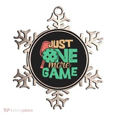 Just One More Game Pickleball Gift For Team Sport Ornament