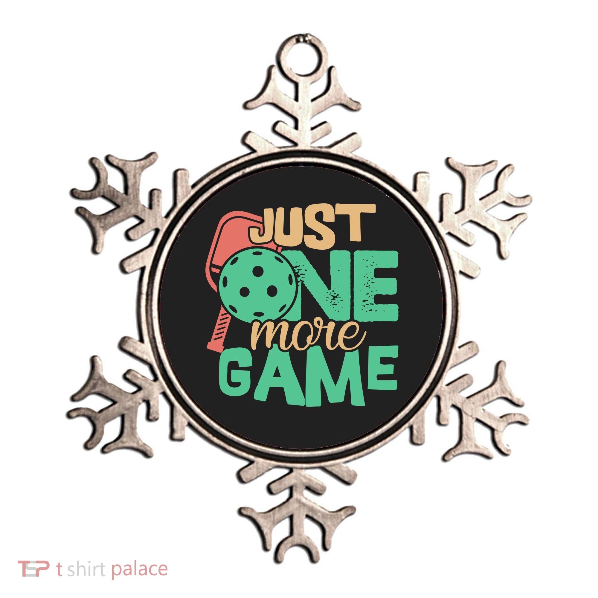 Just One More Game Pickleball Gift For Team Sport Ornament