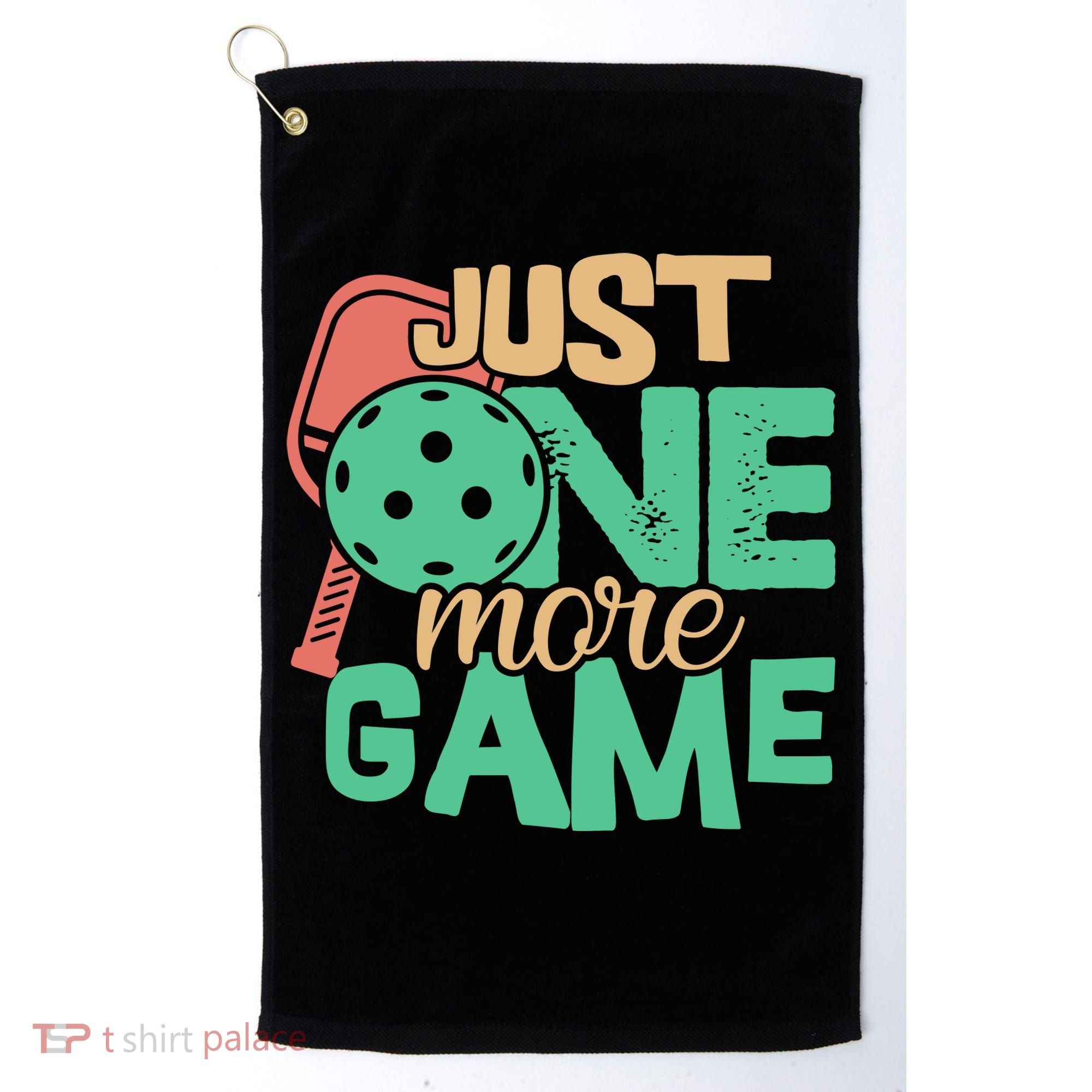 Just One More Game Pickleball Gift For Team Sport Golf Towel