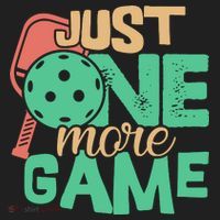 Just One More Game Pickleball Gift For Team Sport Golf Towel thumb 3