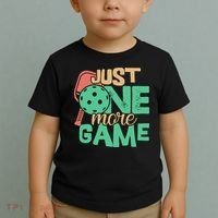 Just One More Game Pickleball Gift For Team Sport Toddler T-Shirt thumb 2