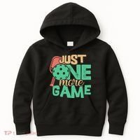 Just One More Game Pickleball Gift For Team Sport Kids Hoodie thumb 0