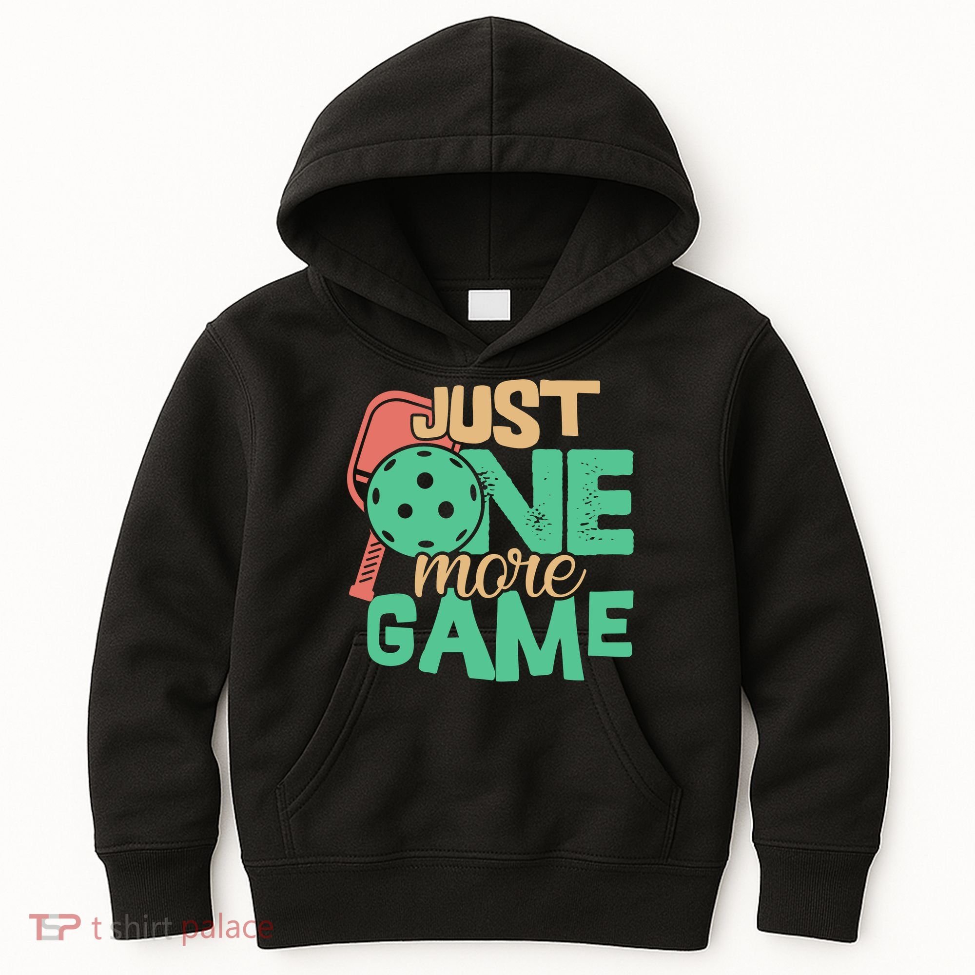 Just One More Game Pickleball Gift For Team Sport Kids Hoodie