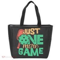 Just One More Game Pickleball Gift For Team Sport Tote Bag thumb 0