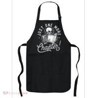 Just One More Chapter Skeleton Reader Reading Book Lover Apron thumb 0