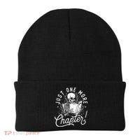 Just One More Chapter Skeleton Reader Reading Book Lover Beanie thumb 0